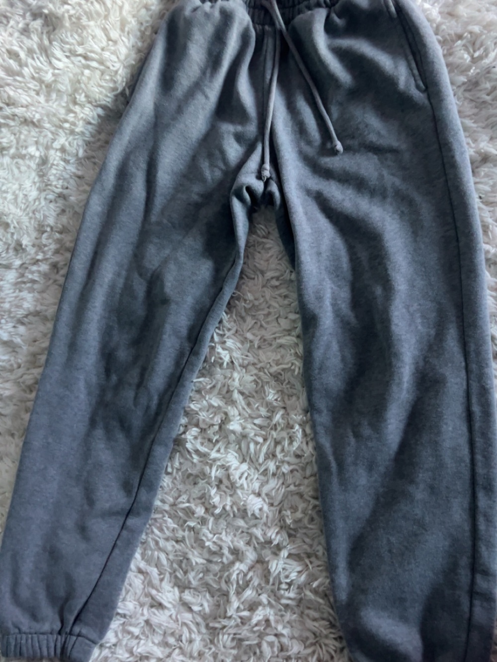 Target Gray Women's Fleece Joggers - Drawstring Waist